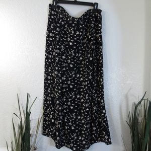 Putumayo Womens Sz L Maxi Skirt Boho Paris Eiffel Tower Butterflies Shopping